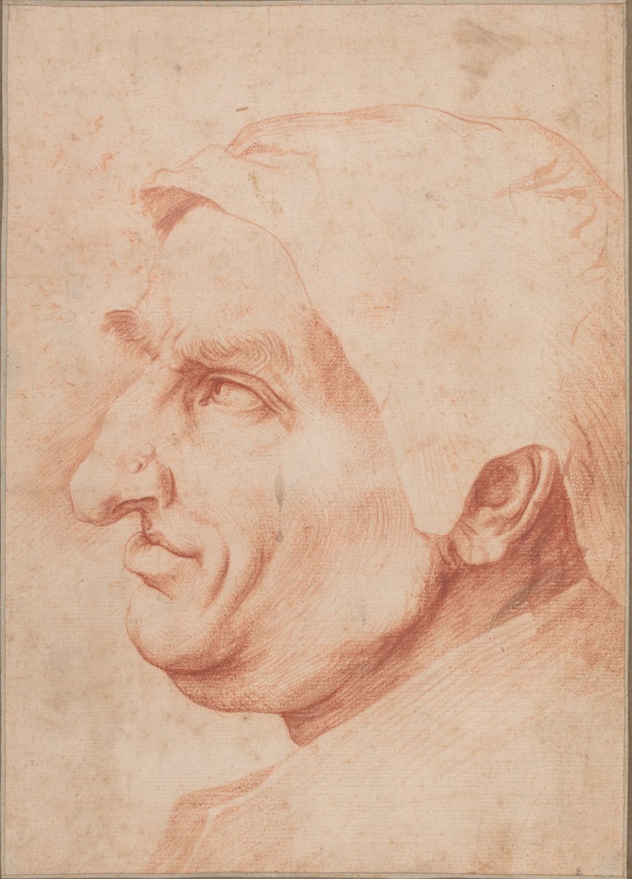 En mands hoved af Jusepe de Ribera