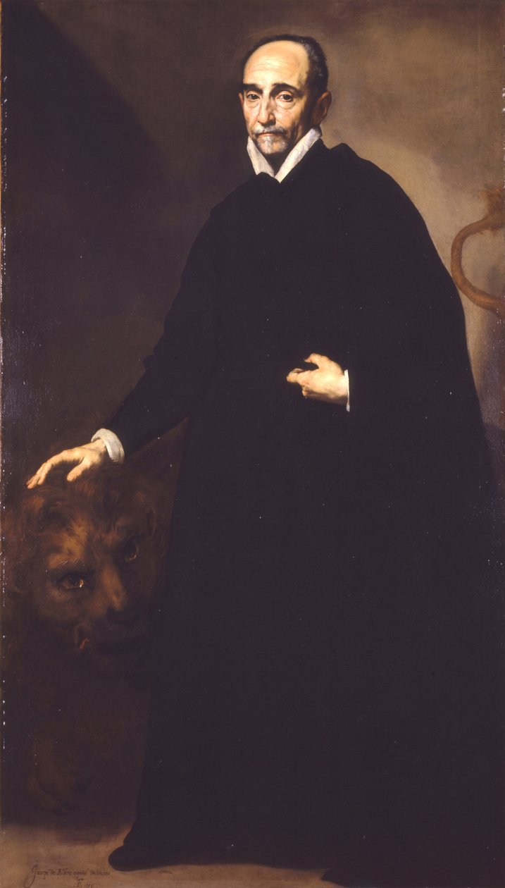 Portræt af en jesuitisk missionær af Jusepe de Ribera
