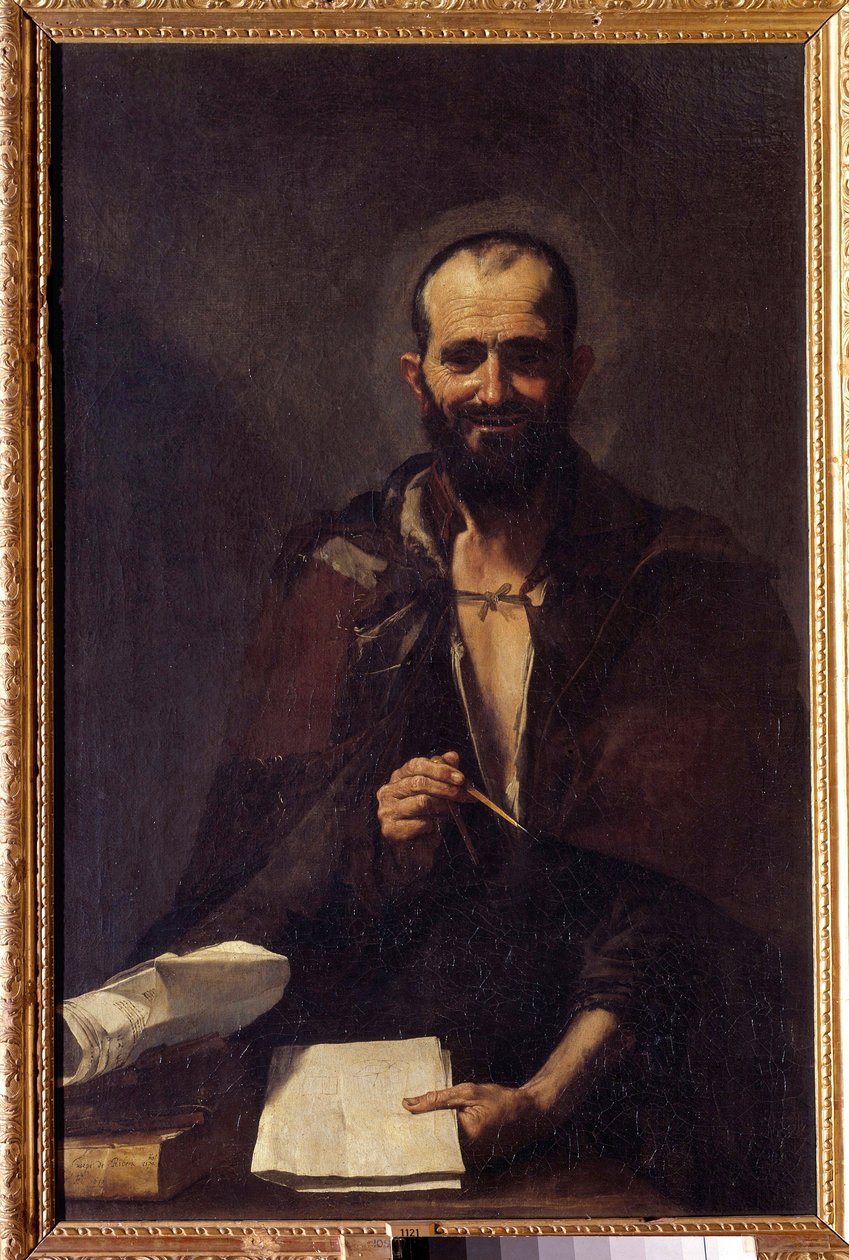 Repræsentation af Arkimedes (ca. 287-212 f.Kr.) Maleri af Jusepe de Ribera dit Lo Spagnoletto (ca. 1590-1652) 1600-tallet søn. 125x81 cm Madrid, Prado Museum af Jusepe de Ribera