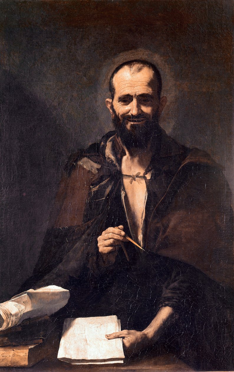 Repræsentation af Archimede (olie på lærred af Jusepe de Ribera