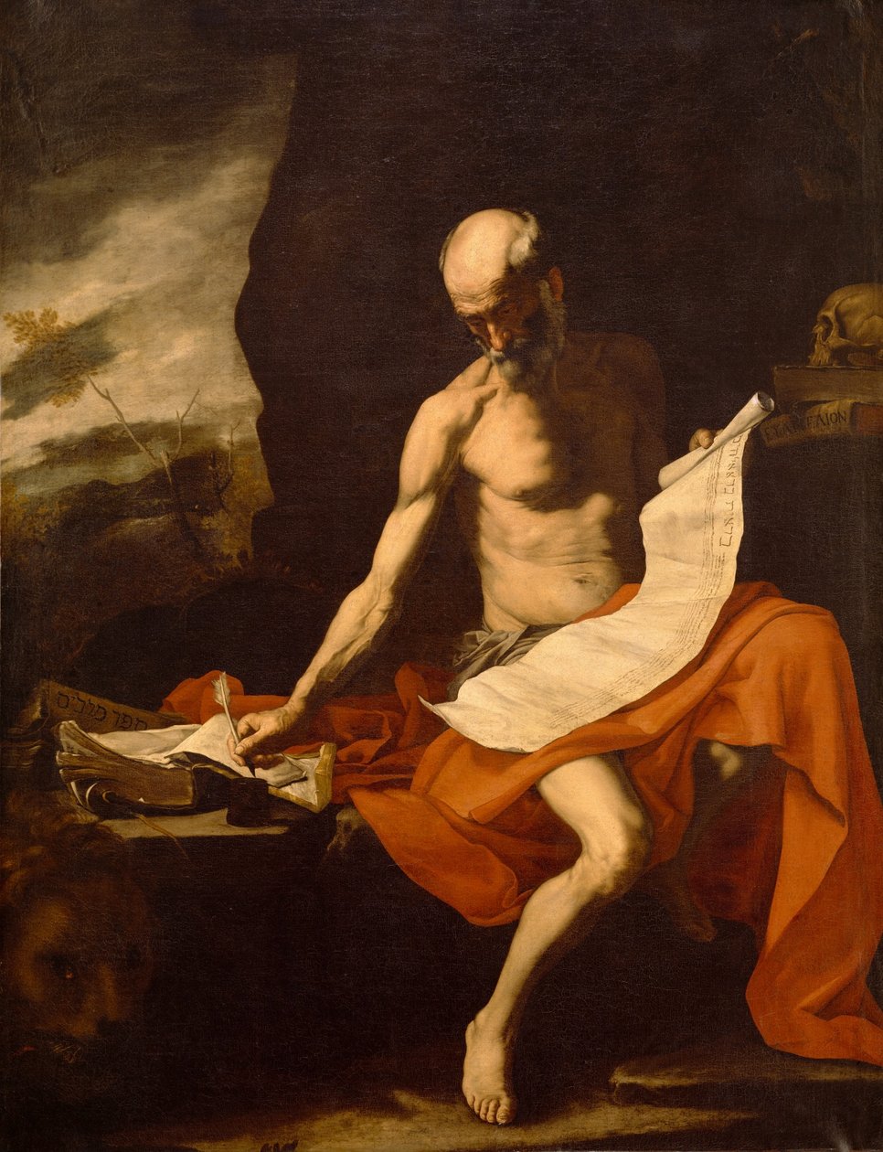 Sankt Hieronymus i ørkenen af Jusepe de Ribera