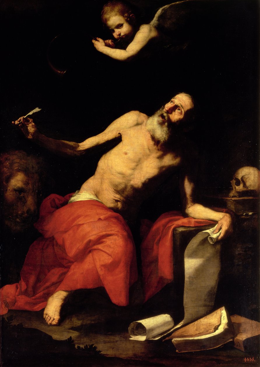 Sankt Jerome hører den sidste trompet, 1626 af Jusepe de Ribera