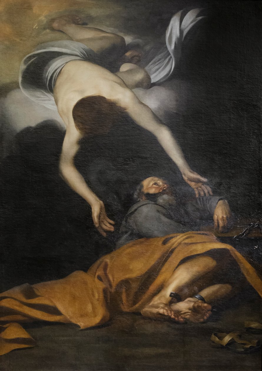 Sankt Peter befriet fra fængslet af Jusepe de Ribera
