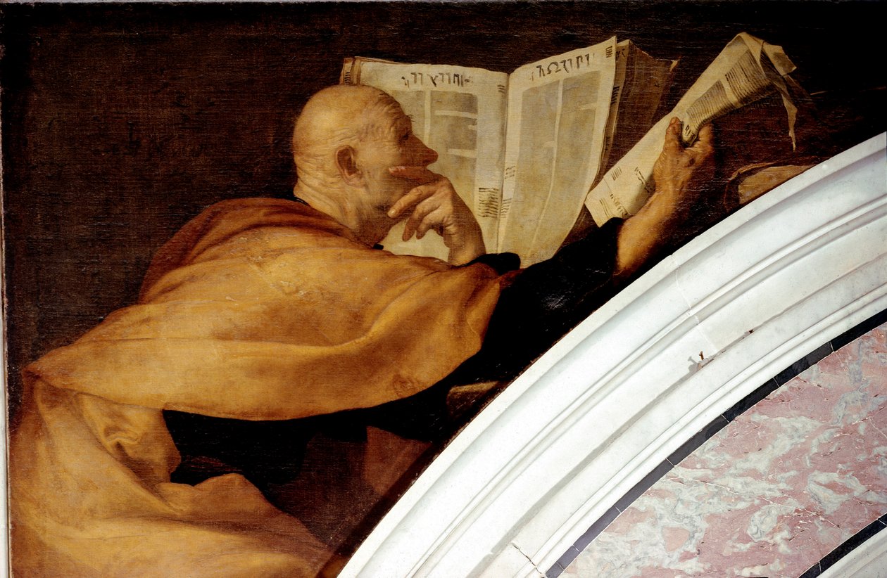 Profeten Joel-maleri af Jusepe de Ribera dit lo Spagnoletto (1591-1652) 1638-1643 Dim.265x235 cm Napoli, Certosa di San Martino af Jusepe de Ribera