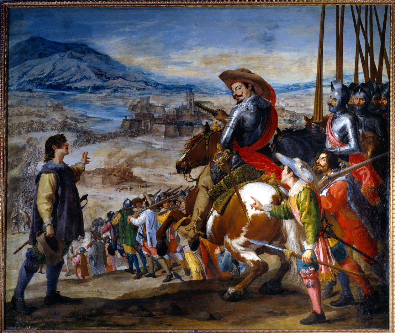 Trediveårskrig (1618-1648): "" erobringen af Brissac i 1638 af Bernard af Sachsen Weimar"" Maleri af Jusepe Leonardo (1601-1656) af Jusepe or Jose (c.1605 1656) Leonardo