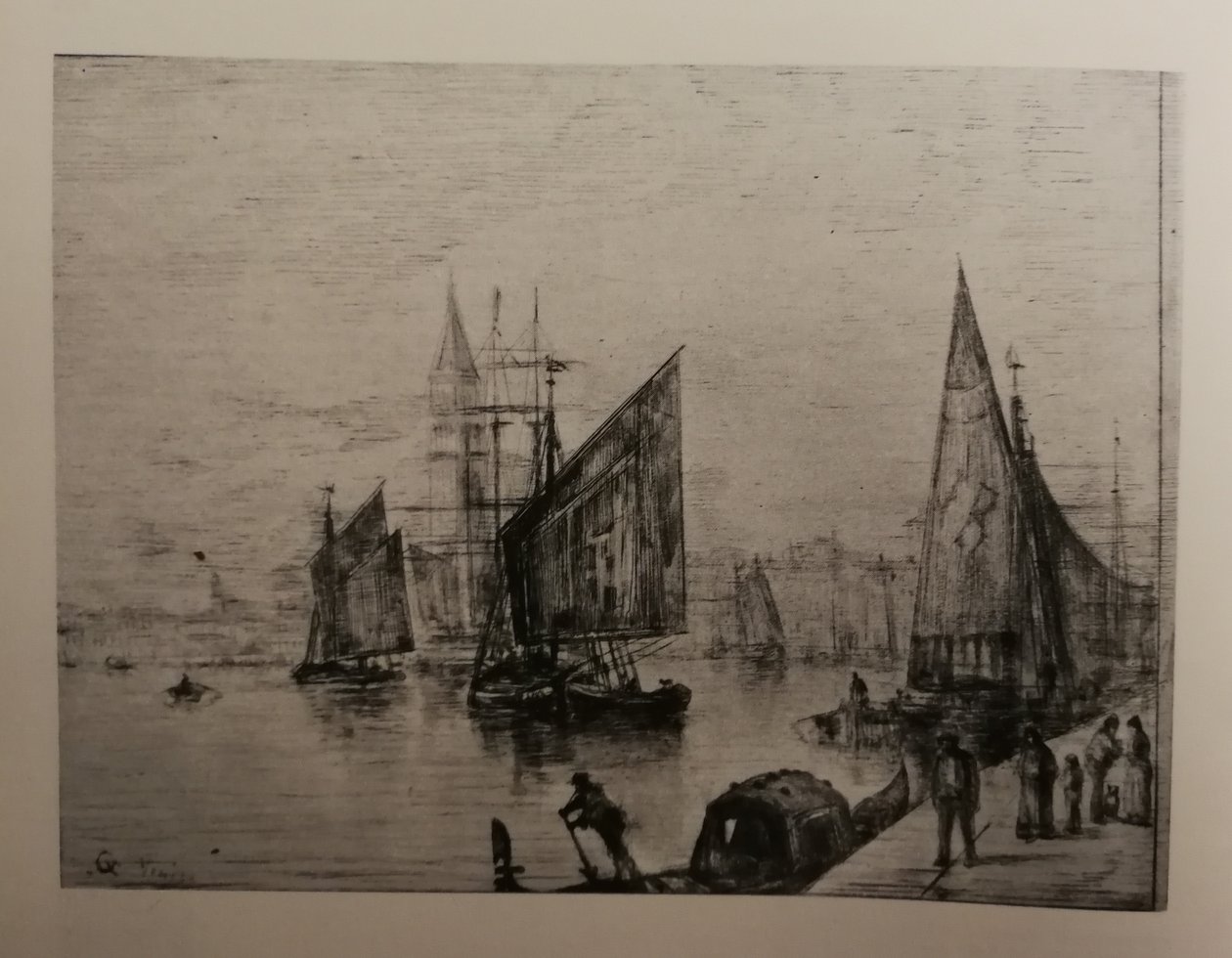 Udsigt over Venedig, ætsning af Justin J. Gabriel