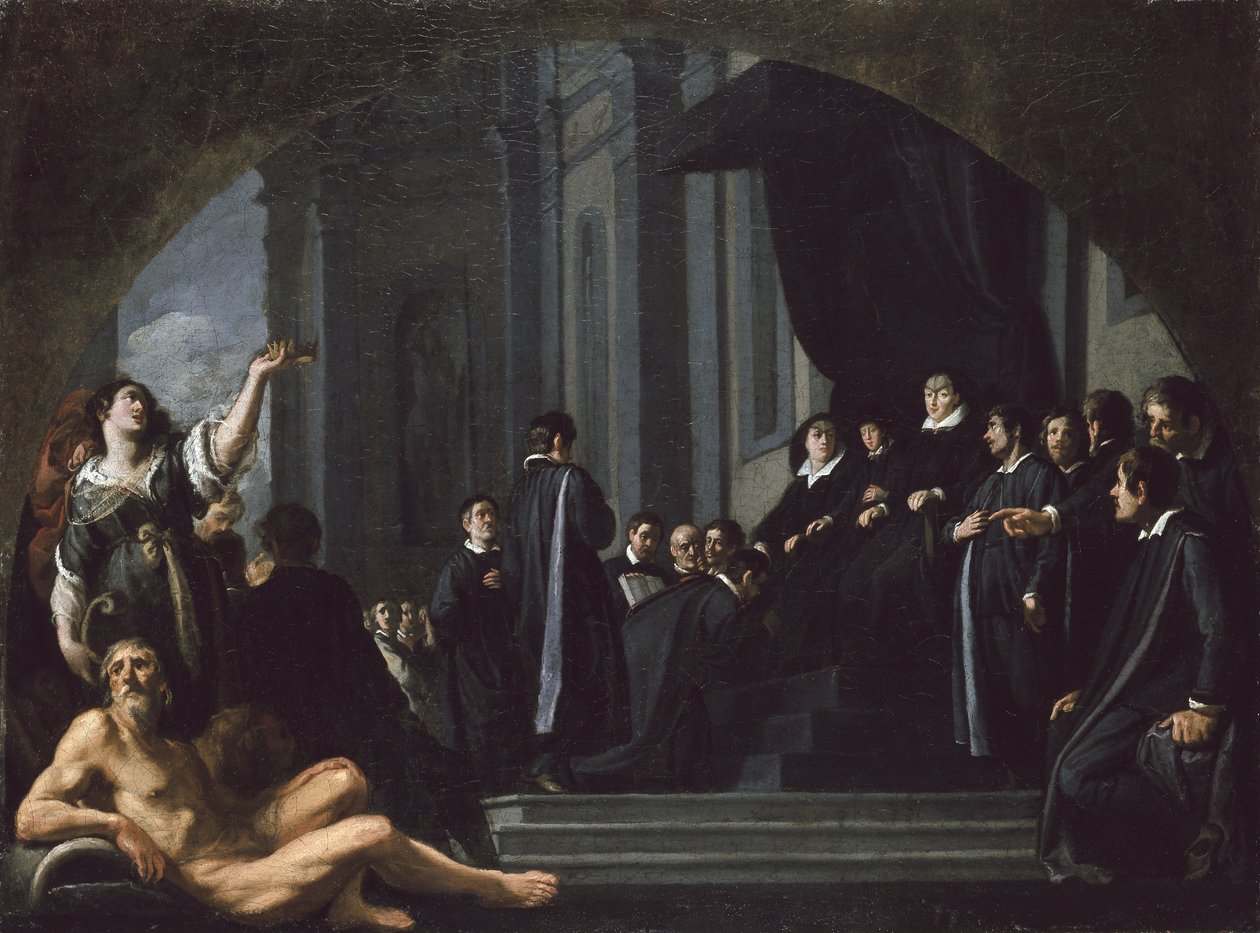 Senatorerne i Firenze sværger troskab til storhertugen af Toscana, 17. århundrede af Justus Sustermans