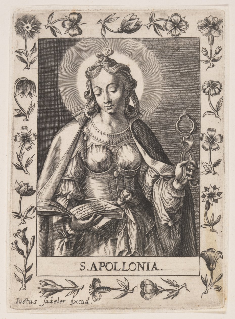 Sankt Apollonia af Justus Sadeler