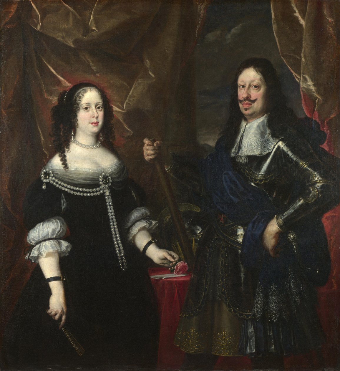 Dobbeltportræt af storhertug Ferdinand II af Toscana og hans kone Vittoria della Rovere, 1660