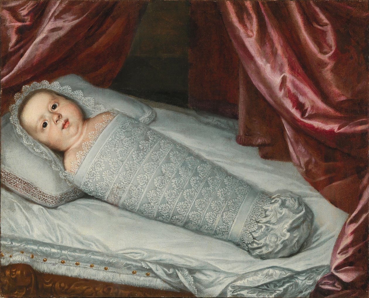 Portræt af Cosimo III af Medici 1642-1723 som en baby, ca. af Justus Sustermans