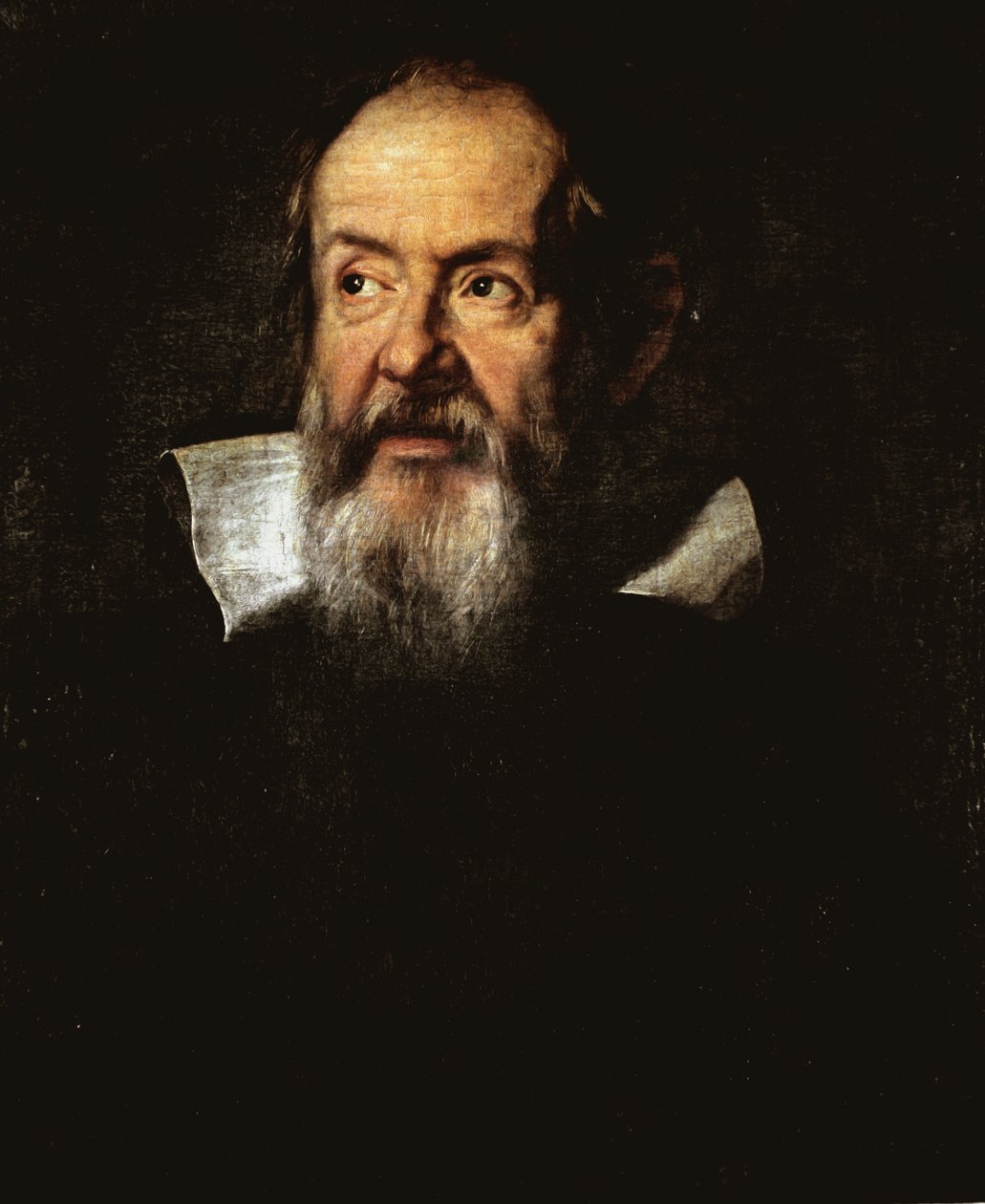 Portræt af Galileo Galilei, italiensk astronom (olie på lærred af Justus Sustermans