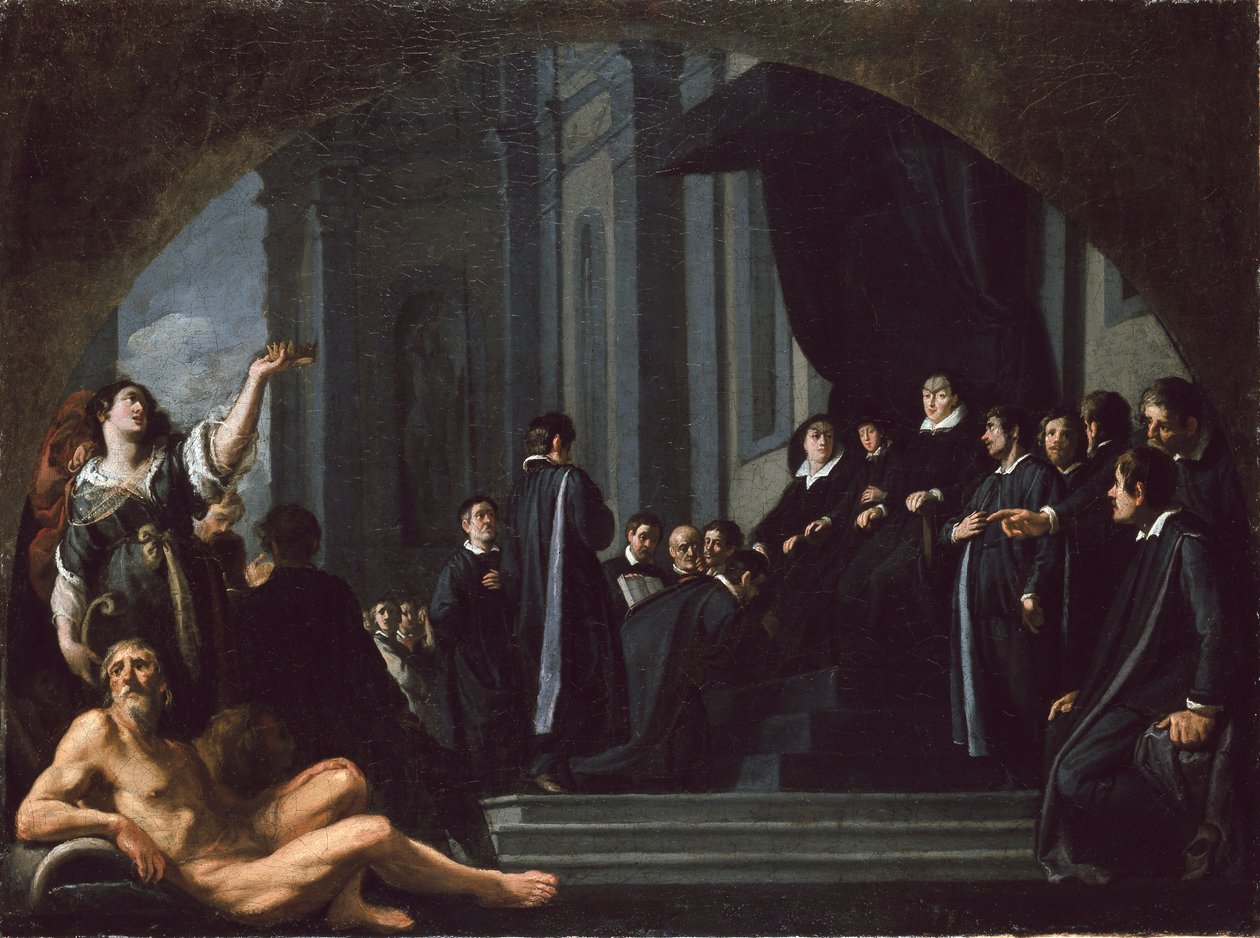 Senatorerne i Firenze sværger troskab til Ferdinando II de