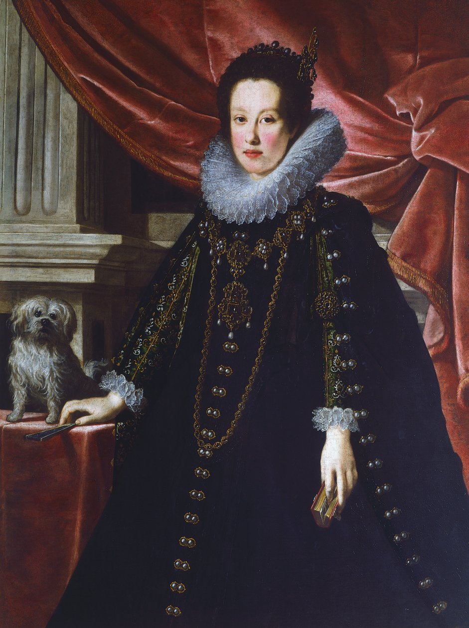 Portræt af Anna de Medici, af Justus Sustermans, maleri af Justus Suttermans