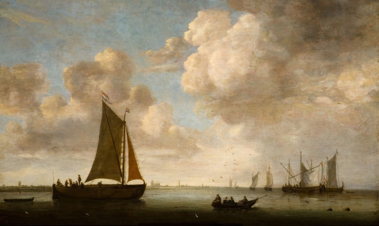 Fjernsyn over den hollandske kyst, 1660. af Justus Verwer