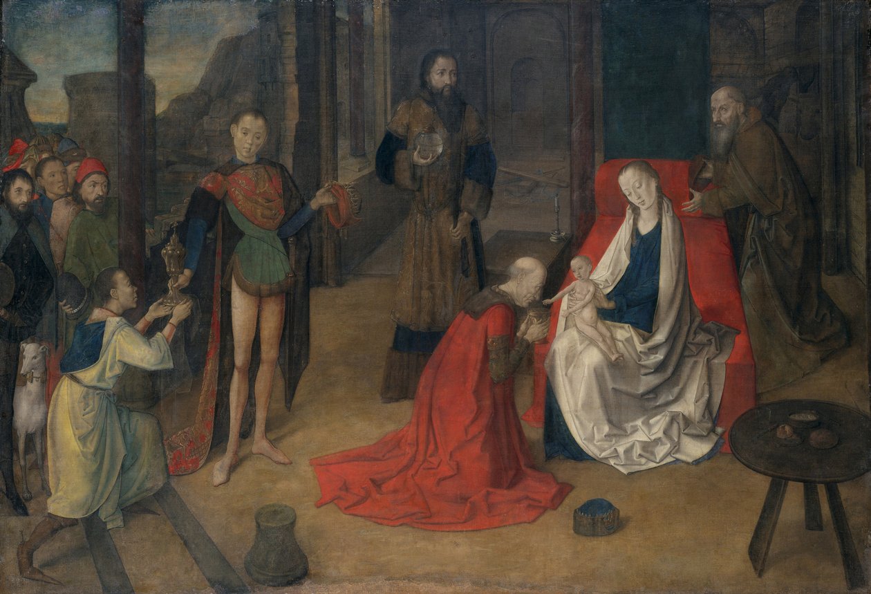 Magiernes tilbedelse, c.1465 af Justus of Ghent