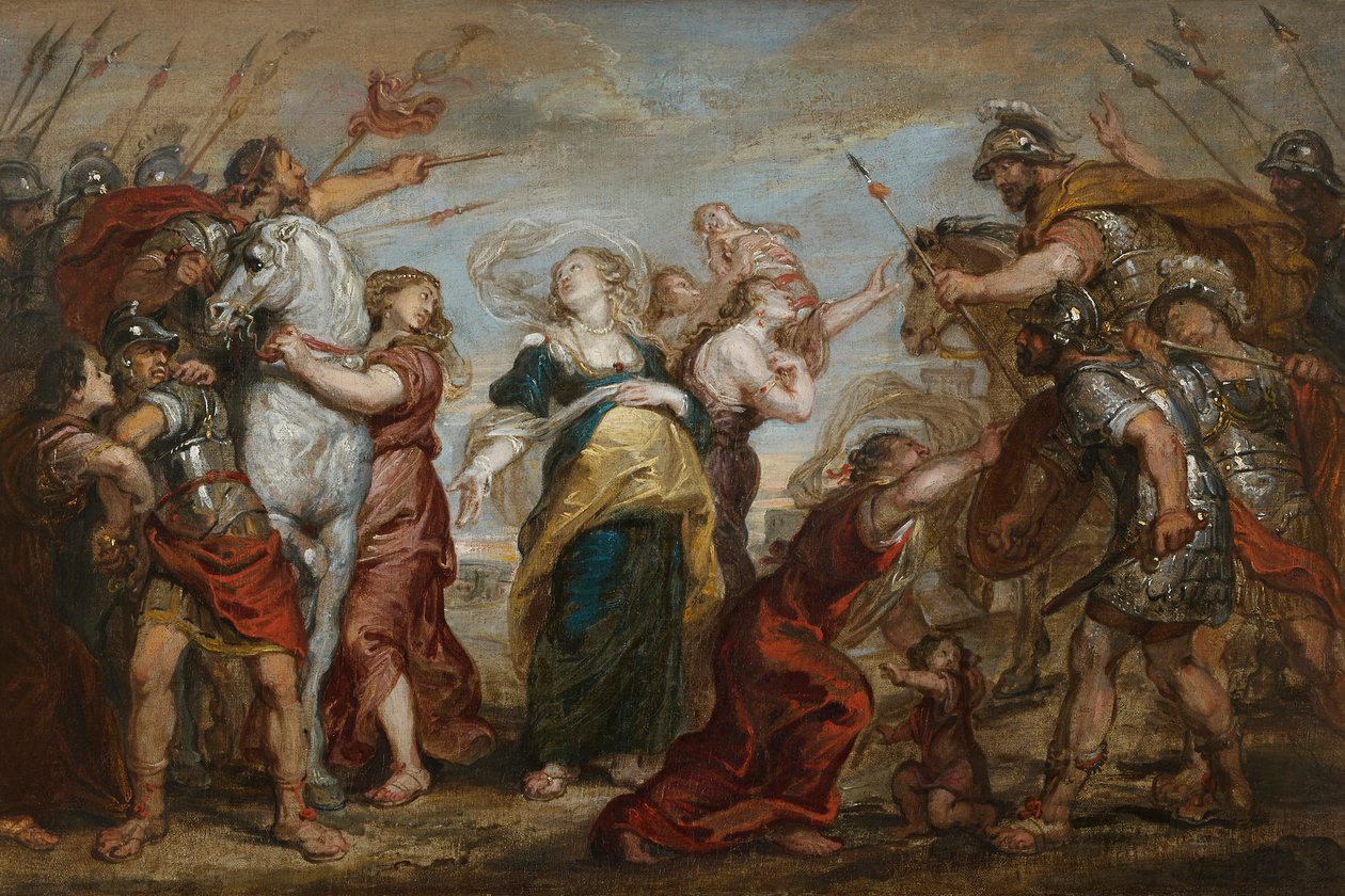 Romernes og sabinernes forsoning, ca. 1655-1656. af Justus van Egmont