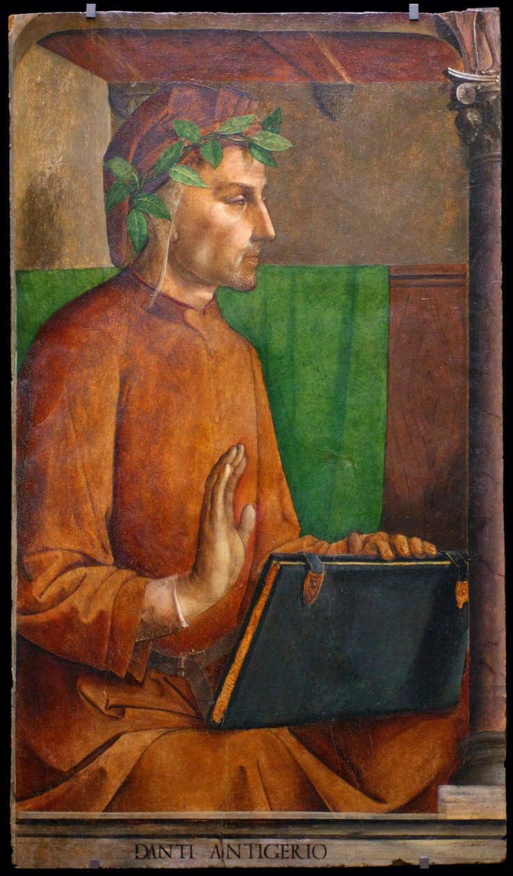 Portræt af Dante Alighieri 1265-1321, 1476 af Justus van Gent
