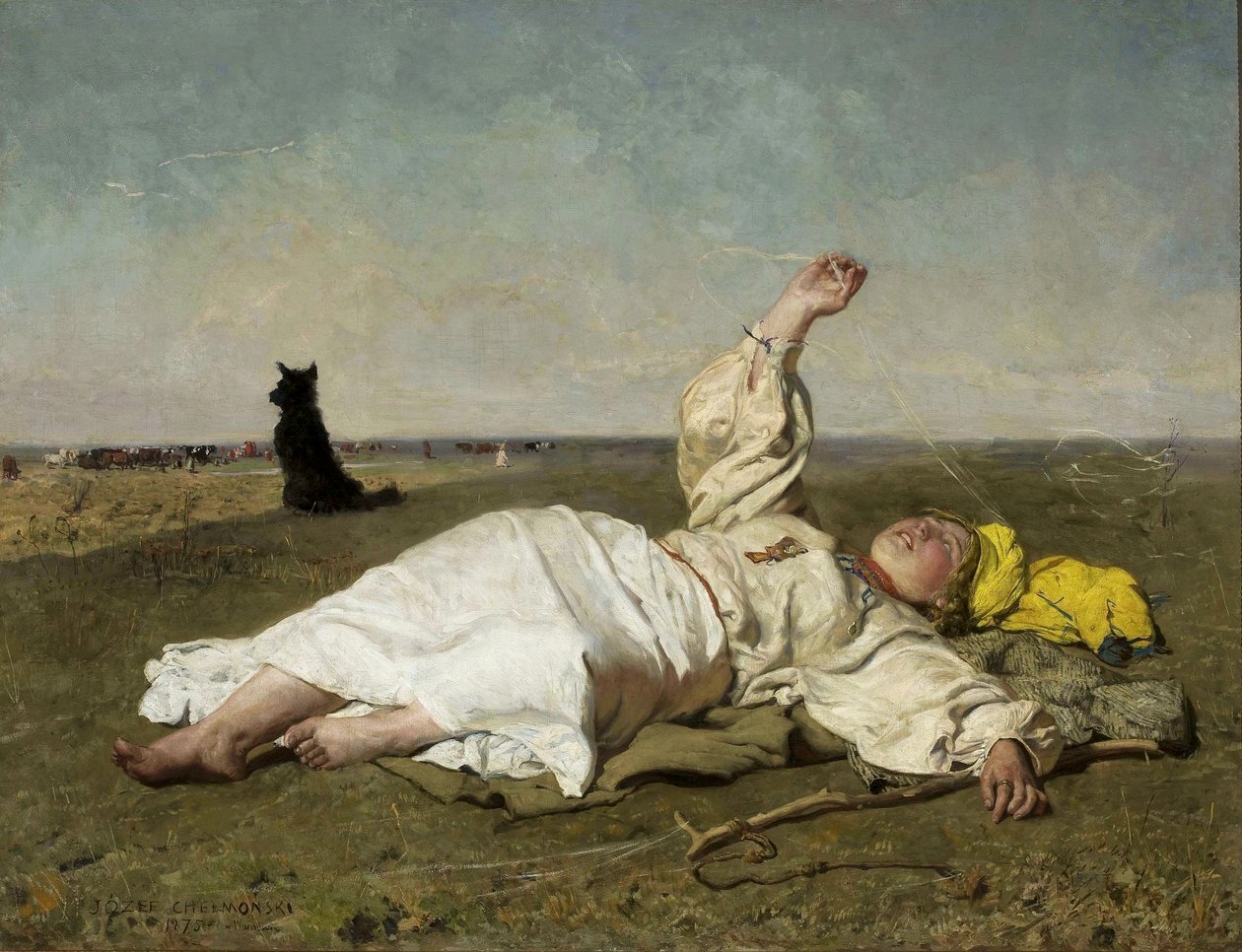 indisk sommer af Józef Chełmoński