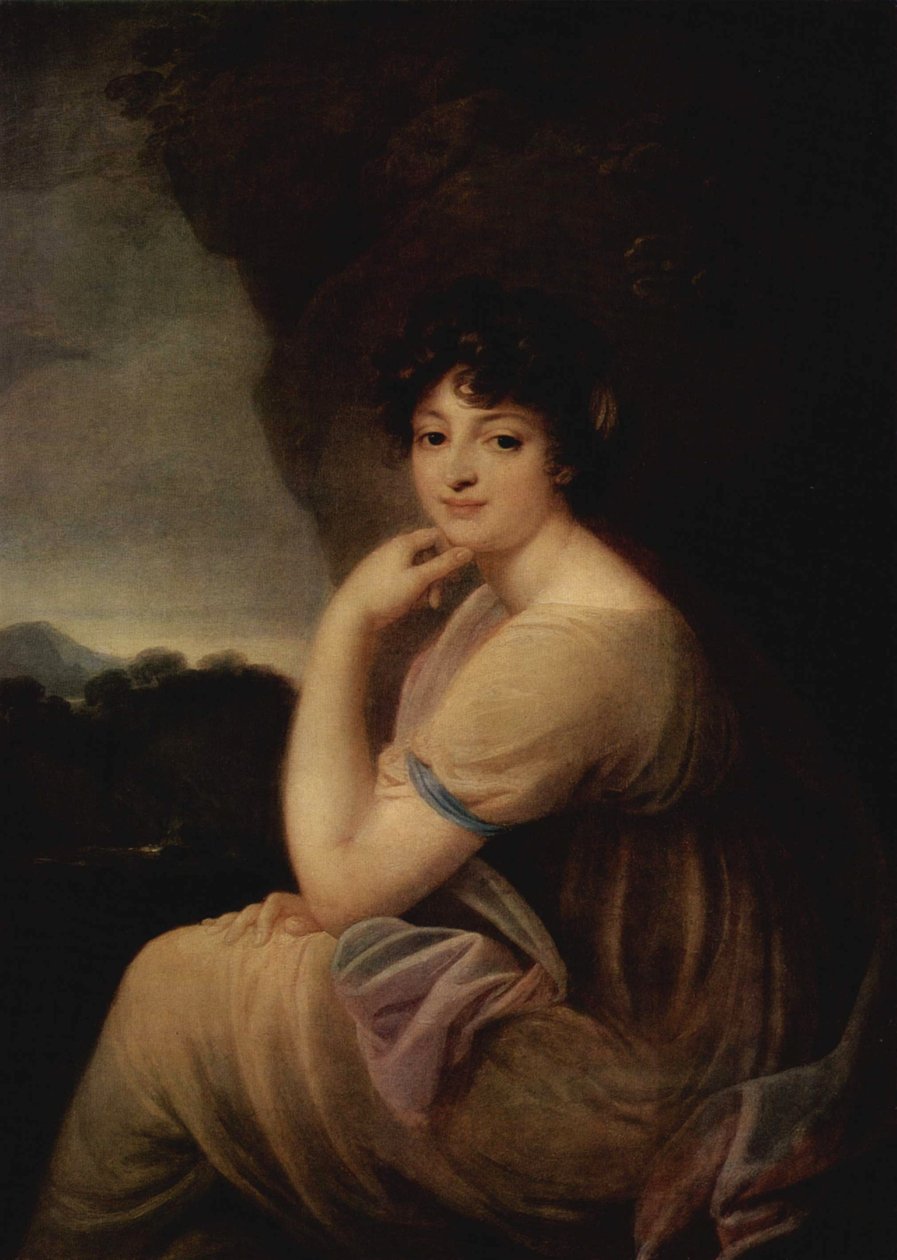 Portræt af Ekaterina Bakunina 1777-1846, s. 1815 af Józef Grassi