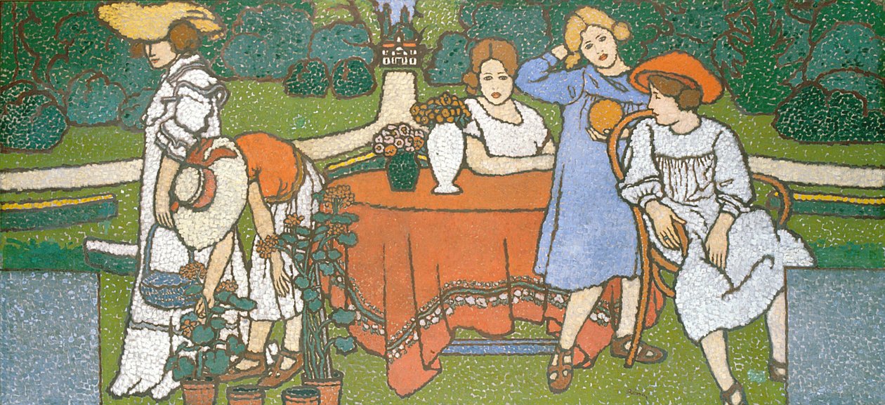 Panel-billede til Schiffer-villaen af József Rippl Rónai