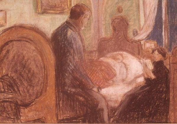 Odon i høj feber, 1901 (pastel) af József Rippl Rónai