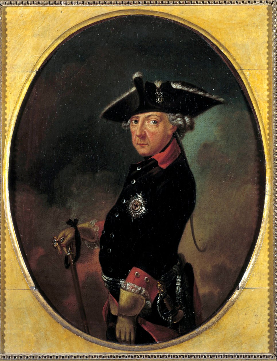 Portræt af Frederik II af Preussen (1712-1786) Maleri af K. Beeskow (1800-tallet). 19. århundrede. Orleans. Musee Des Beaux Arts - Portræt af Frederik II af Preussen (1712-1786), kaldet Frederik den Store. Maleri af K. Beeskow (1800-tallet). 19. årh af K. Beeskow