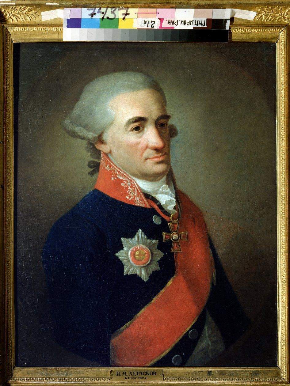Portrait du poete et ecrivaine ruse Mikhail M. Heraskov (Mikhail Matveevich Heraskov af K. Goekke