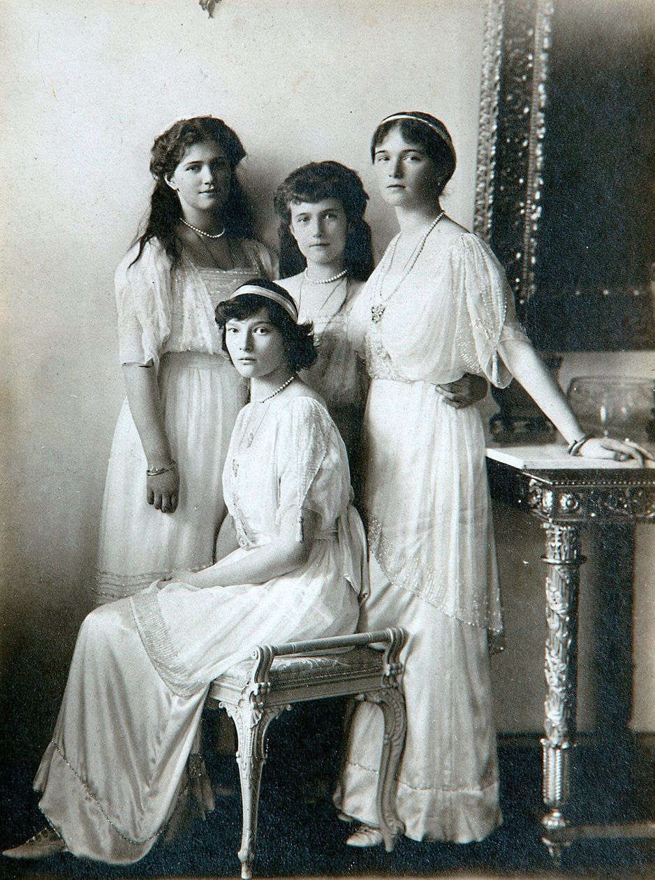 De fire døtre af zar Nicholas II af Rusland, 1910