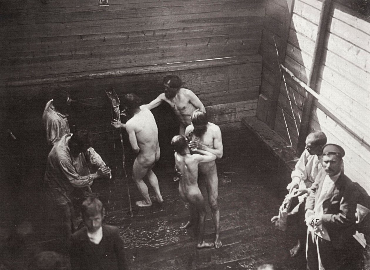 Den hellige kilde i Sarov Kloster, Rusland, 1903 af K. von Hahn