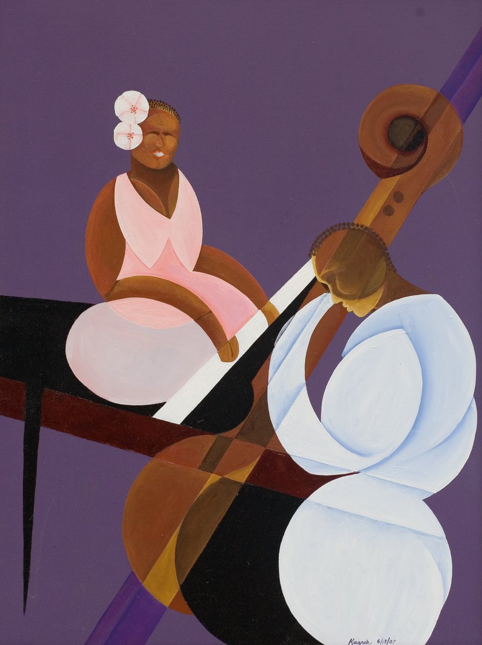 Lavender Jazz, 2007 (olie og akryl på lærred) af Kaaria Mucherera
