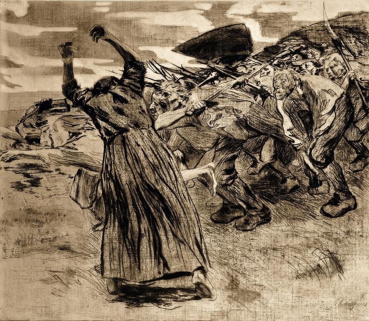 Losbruch af Käthe Kollwitz