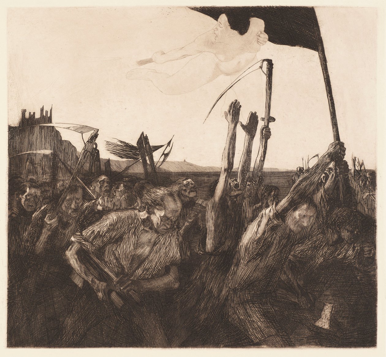 Oprør (Uproar) af Käthe Kollwitz