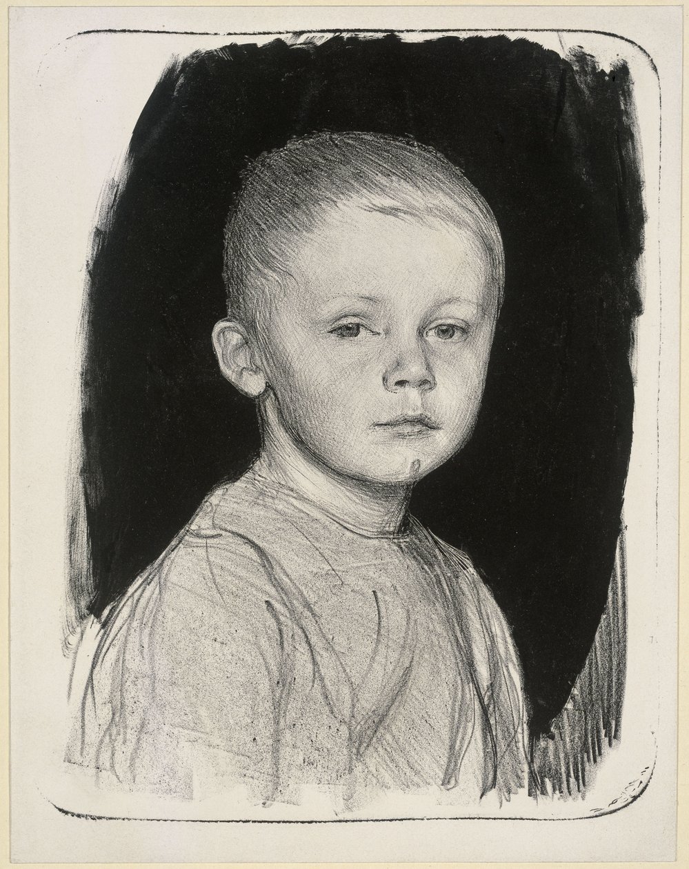 Portræt af Hans Kollwitz af Käthe Kollwitz
