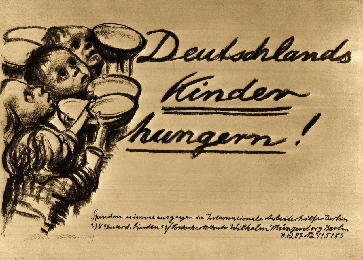 Tysklands børn sulter af Käthe Kollwitz