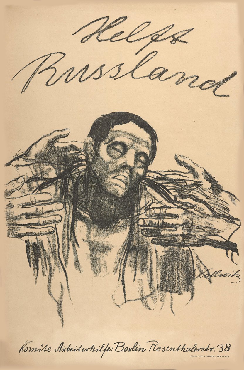 Hjælp Rusland, 1921. af Käthe Kollwitz