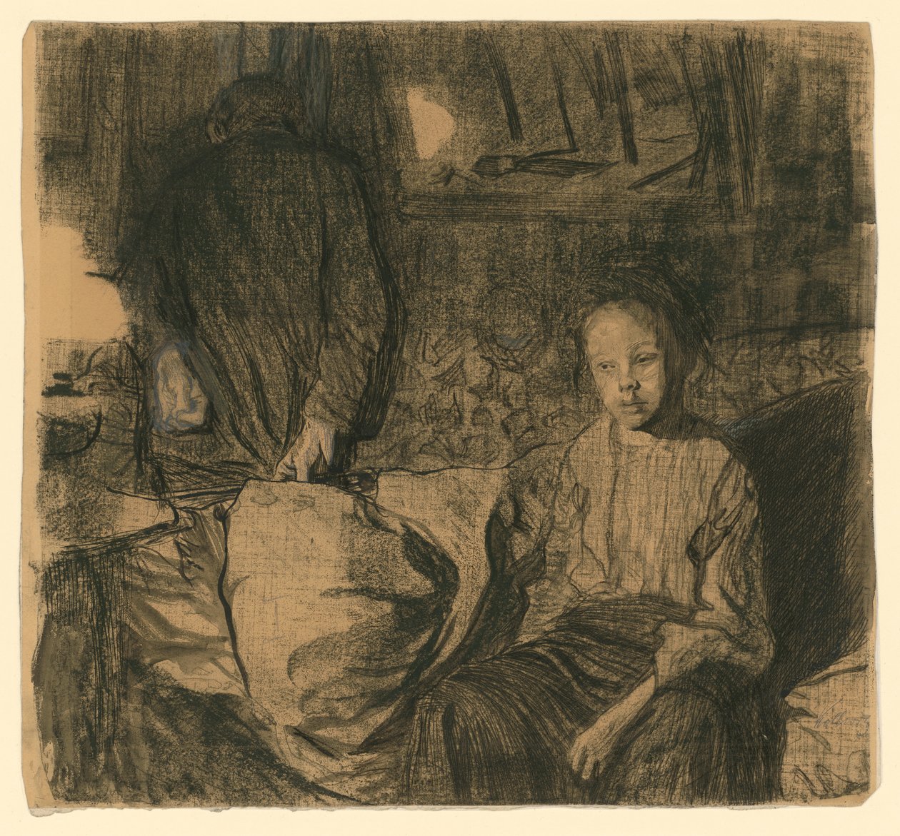 Ungt par (1. udgave) af Käthe Kollwitz
