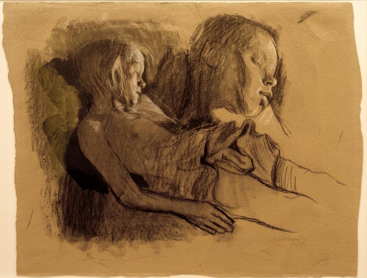 K. Kollwitz, Sovende Barn og Barnehoved af Käthe Kollwitz