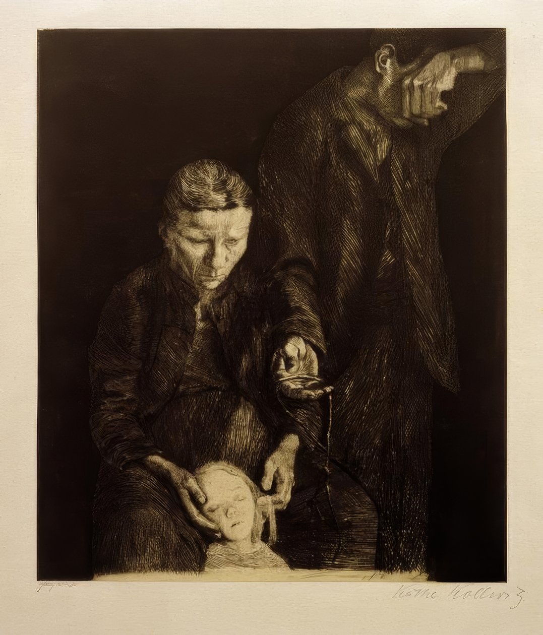 K. Kollwitz, trampet af Käthe Kollwitz