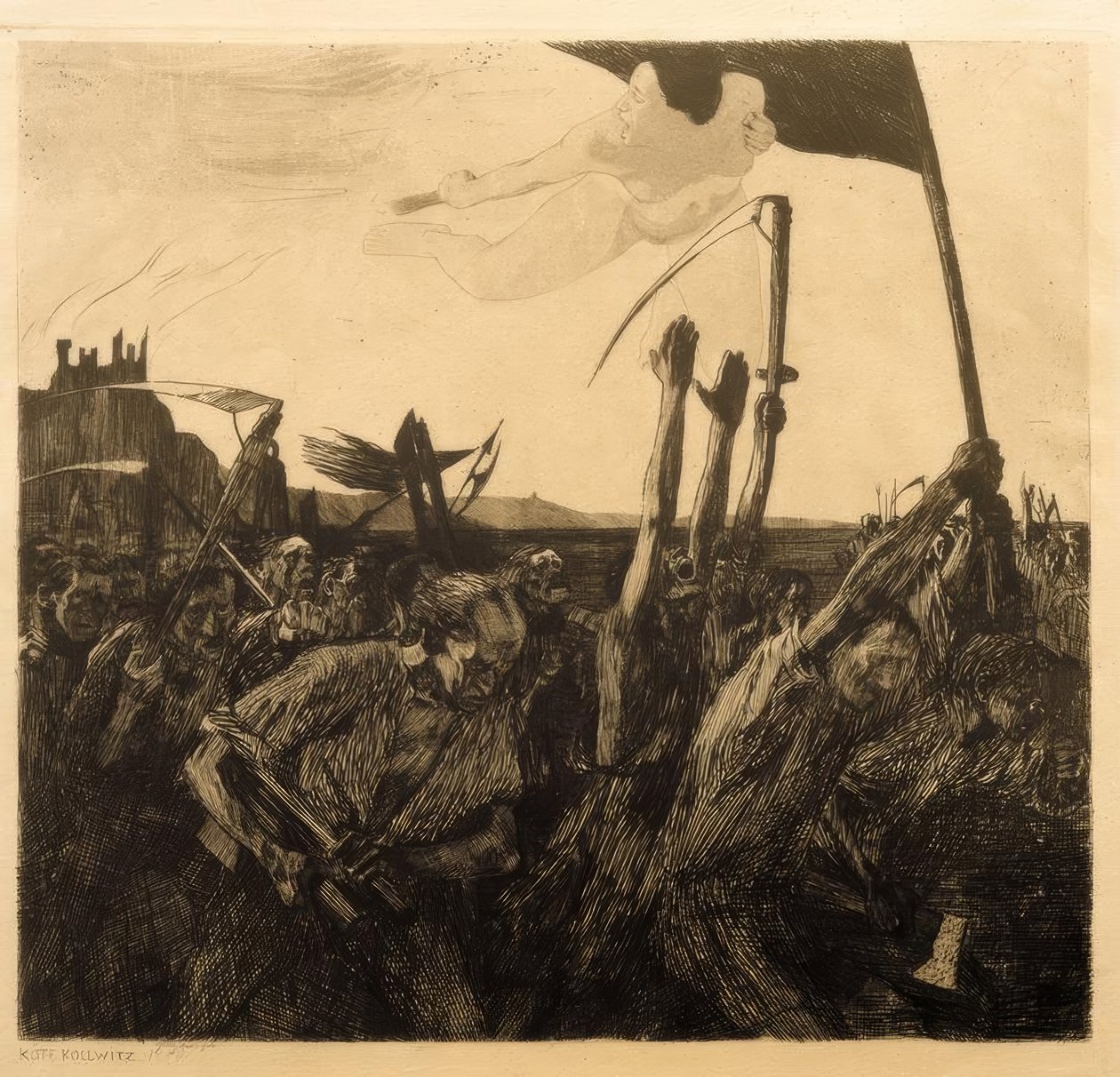 Käthe Kollwitz, optøjer af Käthe Kollwitz