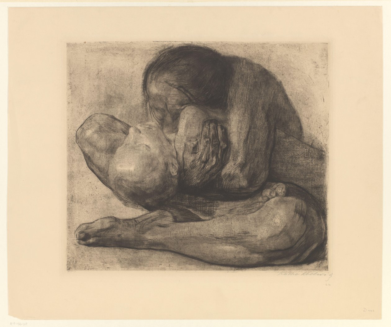 Mor med dødt barn Kvinde med totem Child (original titel) af Käthe Kollwitz