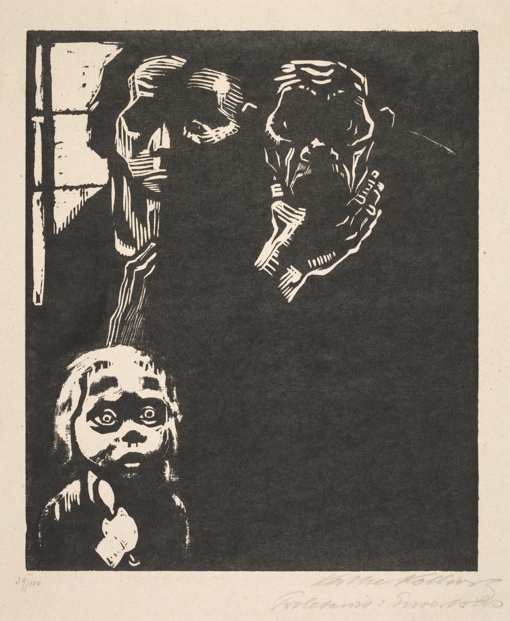 Proletariat: nr. 1 uden arbejde af Käthe Kollwitz
