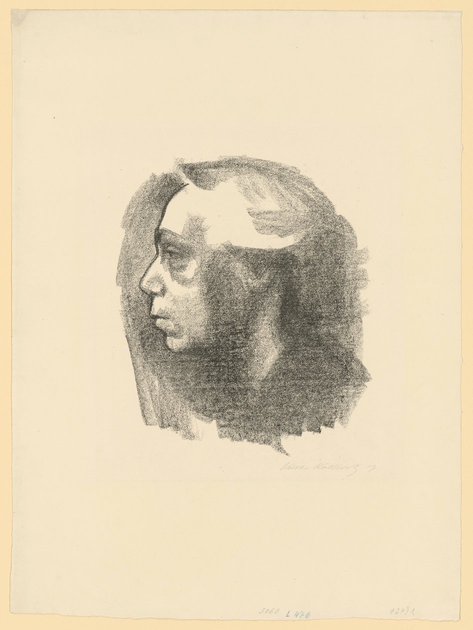 Selvportræt (1. udgave) af Käthe Kollwitz
