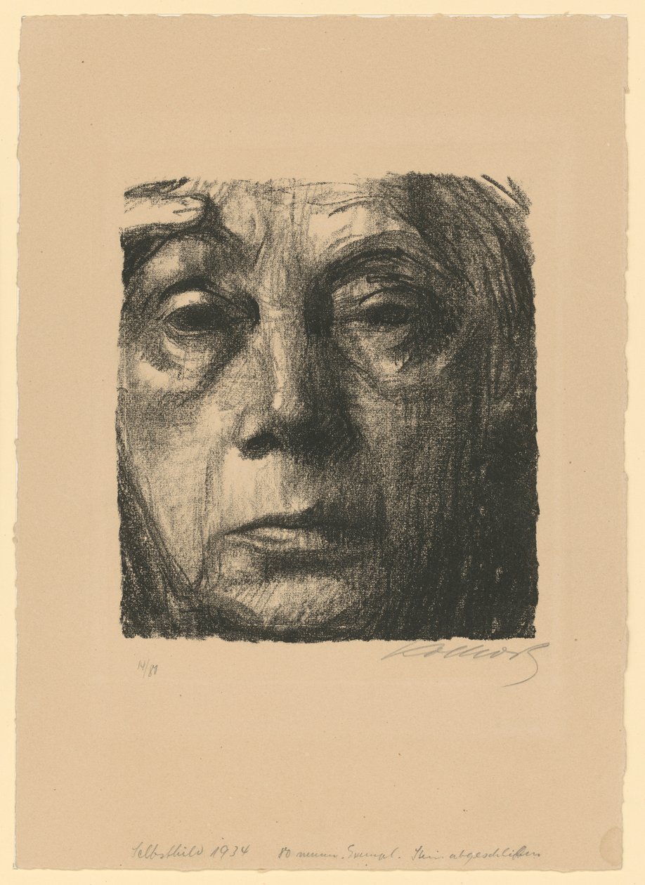 Selvportræt af Käthe Kollwitz