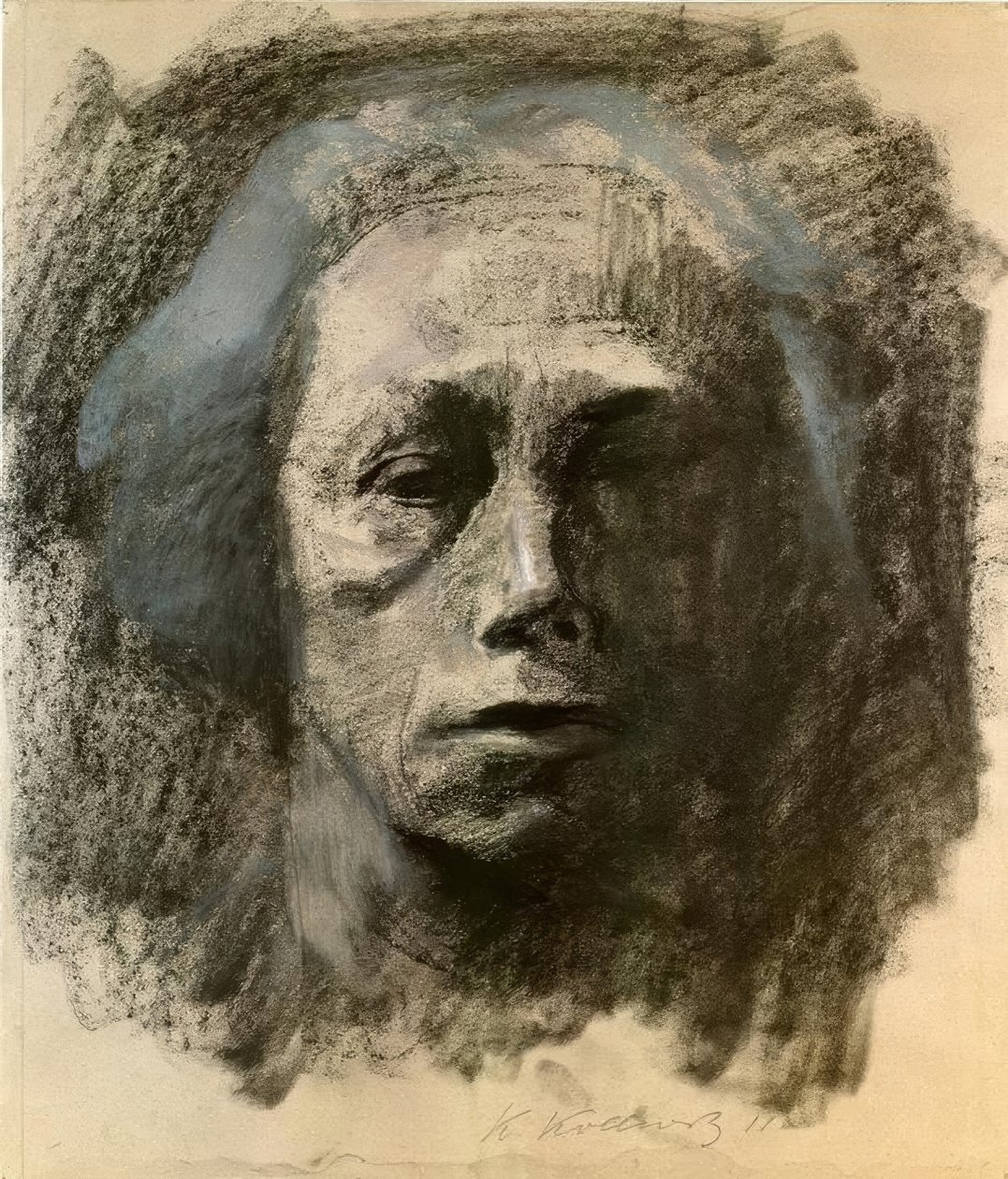 Selvværd og ansigt af Käthe Kollwitz