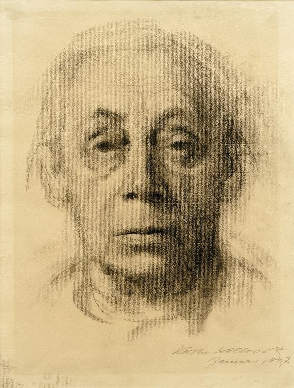 Selvværd og ansigt af Käthe Kollwitz