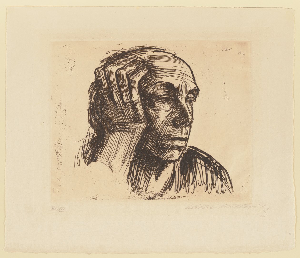 Selvportræt af Käthe Kollwitz