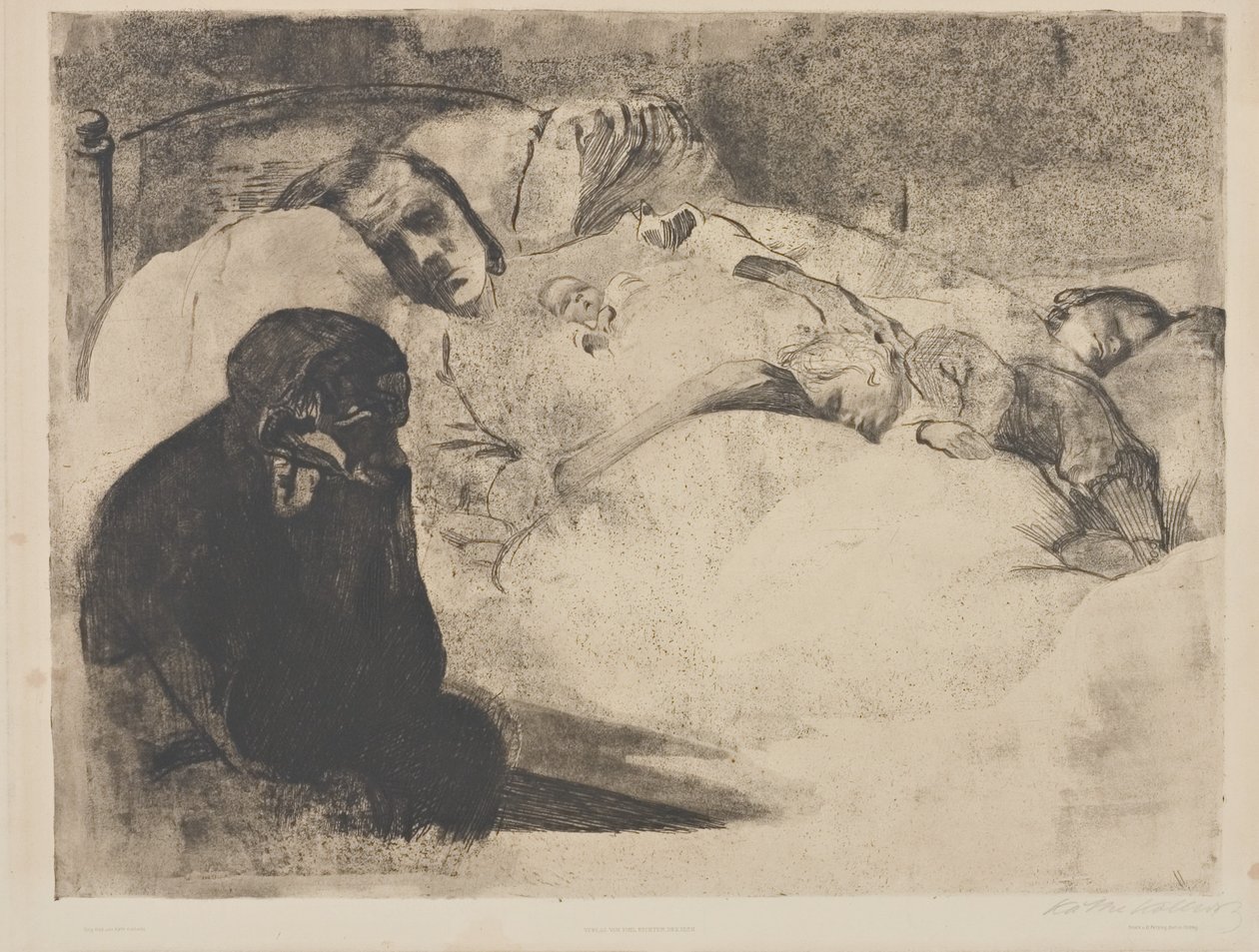 Arbejdsløshed af Käthe Kollwitz
