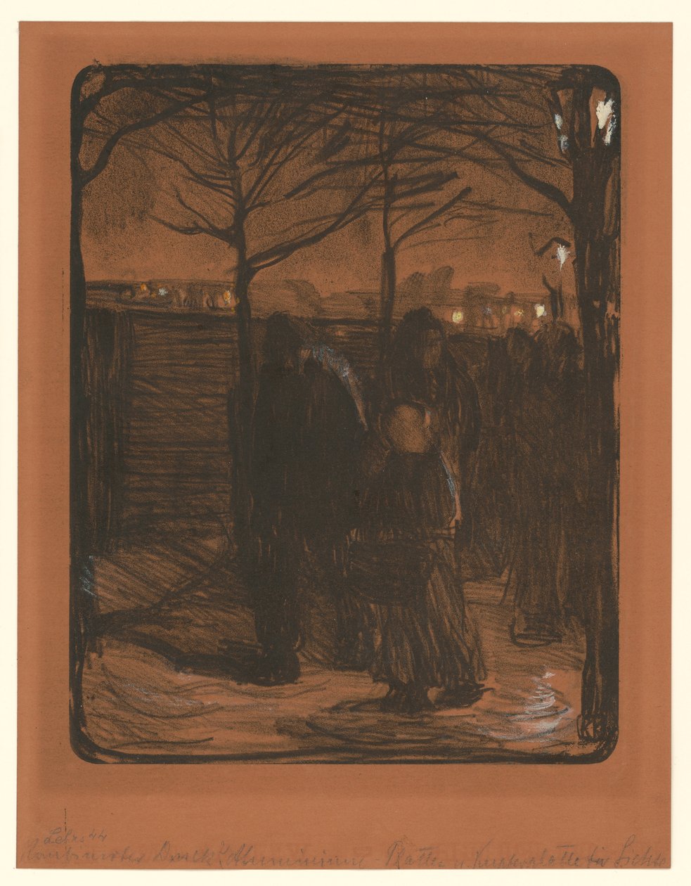 Forstad (1. tilstand) af Käthe Kollwitz