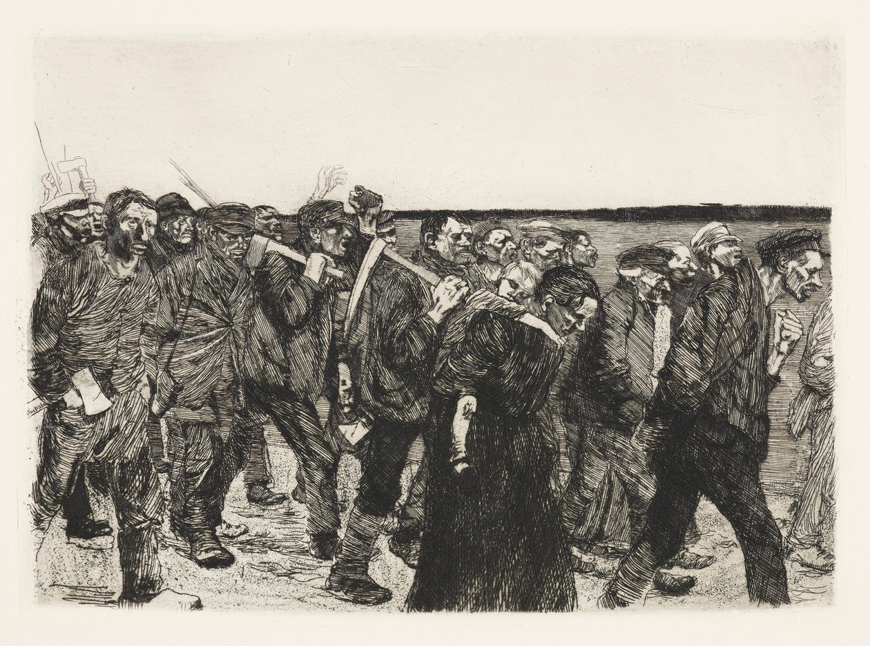 Weberzug (Vævernes optog) af Käthe Kollwitz