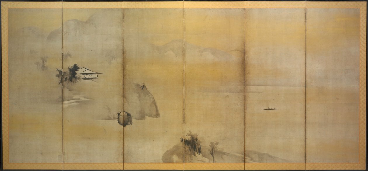 Landskab af Kaiho Yusho